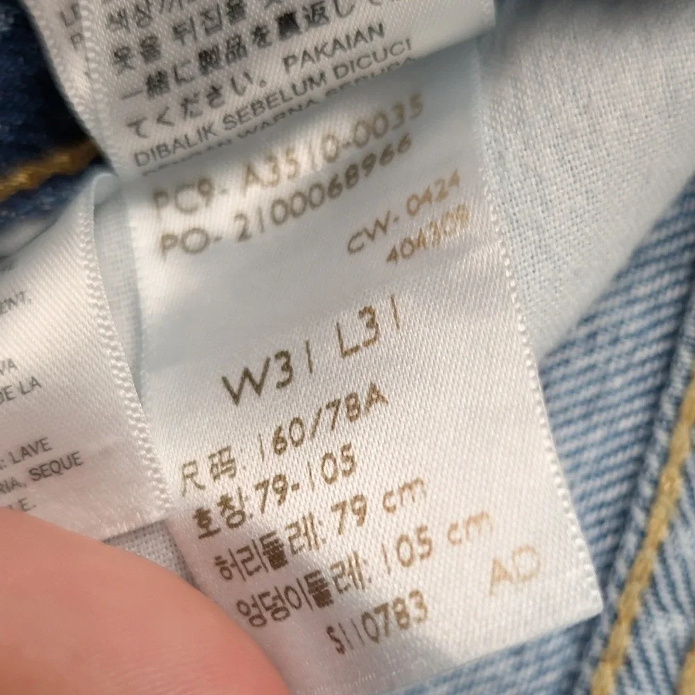 Levi's '94 Baggy Jeans Men's 35x31 Blue Light Wash Relaxed Skater Streetwear